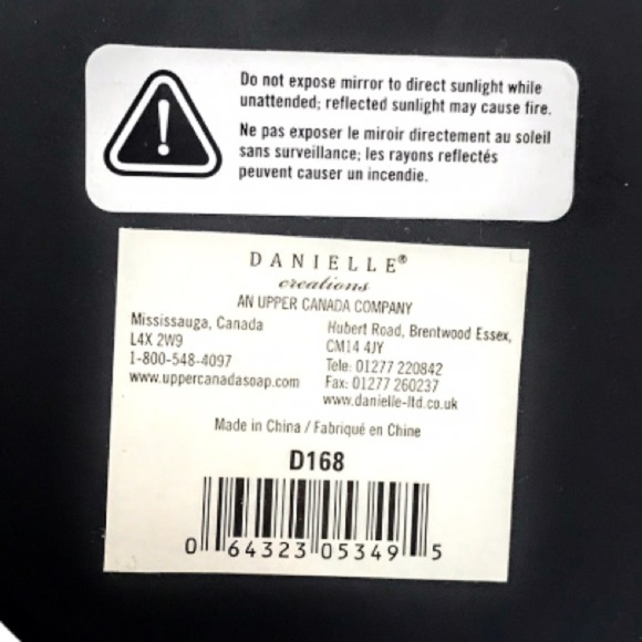 Danielle Creations Black Round Vanity Mirror - Picture 4 of 10